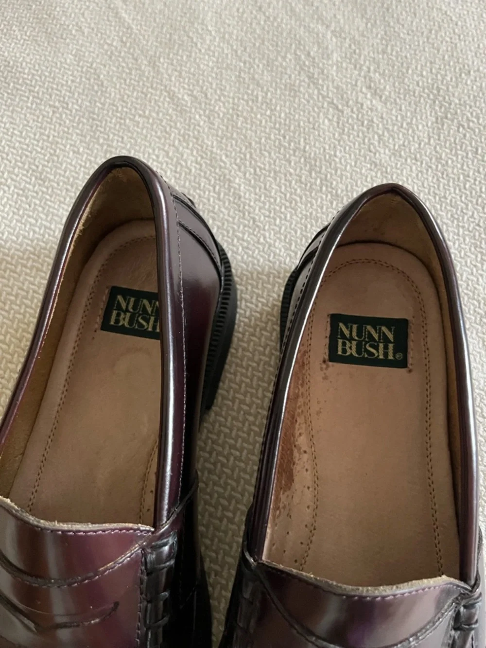 Nunn Bush Men's Brown Leather Penny Loafers Size 7.5M - Picture 3 of 11